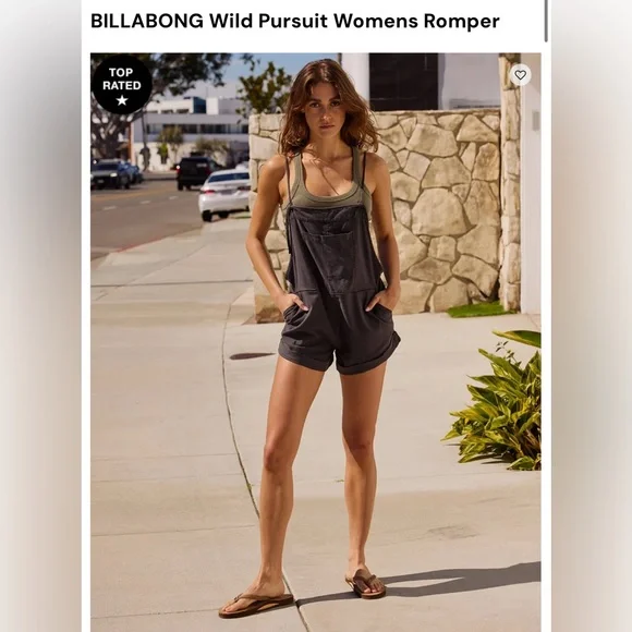 NWT Billabong Wild Pursuit Romper ~ Large - Picture 1 of 10